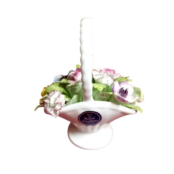 Royal Doulton England Bone China Basket of Flowers - Picture 9 of 9